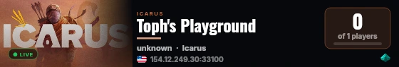 Toph's Playground live status badge