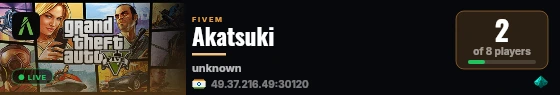 Akatsuki live status badge