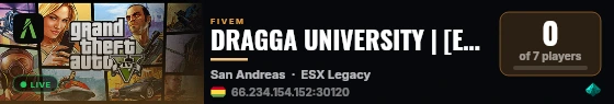 DRAGGA UNIVERSITY | [ESX Legacy] live status badge