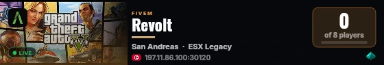 Revolt live status badge