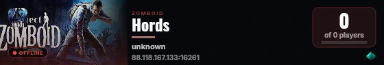 Hords live status badge