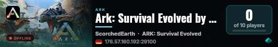 Ark: Survival Evolved by G-Portal.com - (v361.7) live status badge