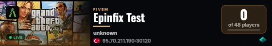 Epinfix Test live status badge