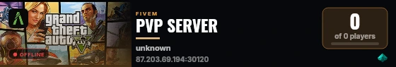 PVP SERVER live status badge