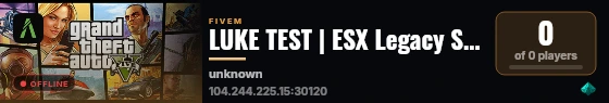 LUKE TEST | ESX Legacy Server live status badge