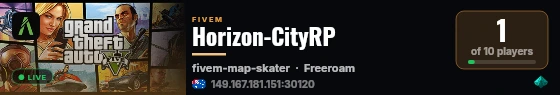 Horizon-CityRP live status badge