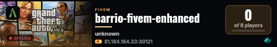 barrio-fivem-enhanced live status badge