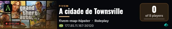 A cidade de Townsville live status badge