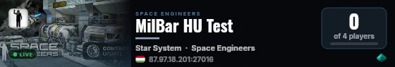 MilBar HU Test live status badge