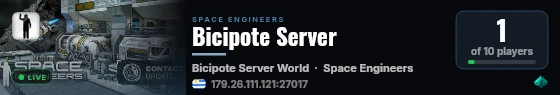 Bicipote Server live status badge