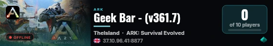 Geek Bar - (v361.7) live status badge