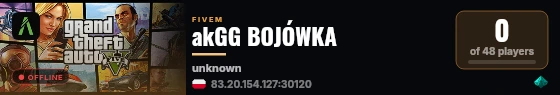 akGG BOJÓWKA live status badge