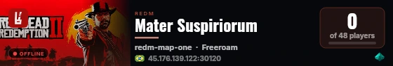 Mater Suspiriorum live status badge