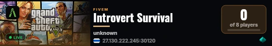 Introvert Survival live status badge