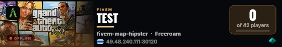 TEST live status badge