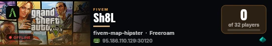 Sh8L live status badge