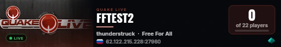 FFTEST2 live status badge