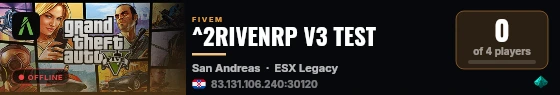 ^2RIVENRP V3 TEST live status badge