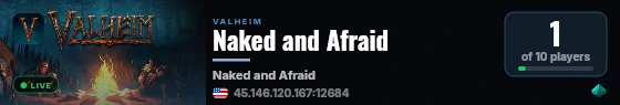 Naked and Afraid live status badge
