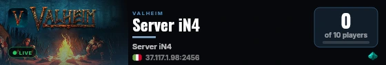 Server iN4 live status badge
