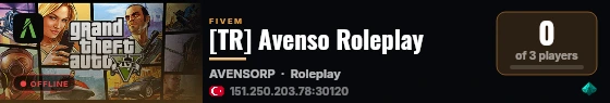 [TR] Avenso Roleplay live status badge