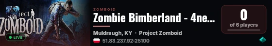 Zombie Bimberland - 4netplayers live status badge