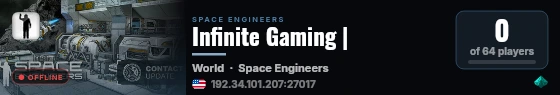 Infinite Gaming | live status badge