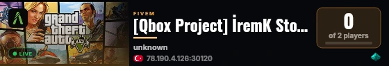 [Qbox Project] İremK Store live status badge