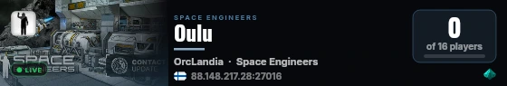 Oulu live status badge