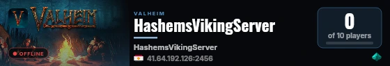 HashemsVikingServer live status badge