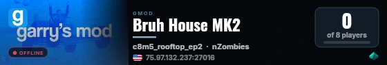Bruh House MK2 live status badge