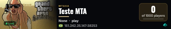 Teste MTA live status badge
