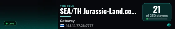 SEA/TH Jurassic-Land.com - VOIP live status badge