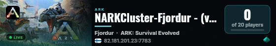 NARKCluster-Fjordur - (v361.7) live status badge