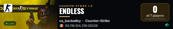 ENDLESS live status badge