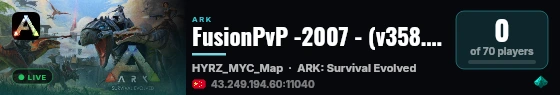 FusionPvP -2007 - (v358.24) live status badge