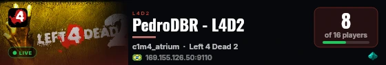 PedroDBR - L4D2 live status badge