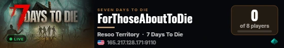 ForThoseAboutToDie live status badge