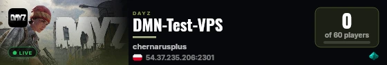 DMN-Test-VPS live status badge