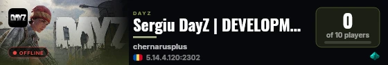 Sergiu DayZ | DEVELOPMENT live status badge