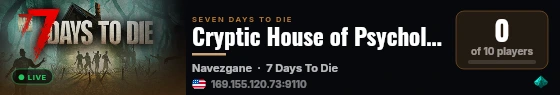 Cryptic House of Psychological Torture live status badge
