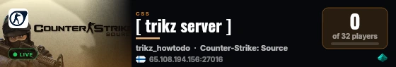 [ trikz server ] live status badge