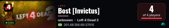 Bost [Invictus] live status badge