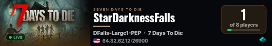 StarDarknessFalls live status badge
