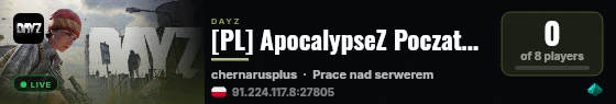 [PL] ApocalypseZ Poczatek Konca PVP PVE [Prace] ^ 1shot1kill.pl live status badge