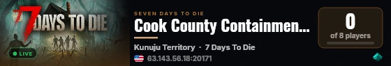 Cook County Containment Zone live status badge
