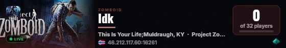 Idk live status badge