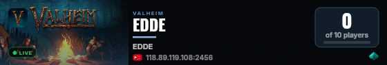 EDDE live status badge