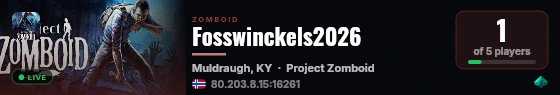 Fosswinckels2026 live status badge