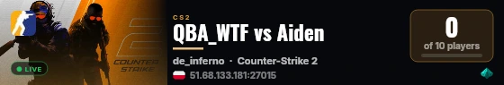 QBA_WTF vs Aiden live status badge